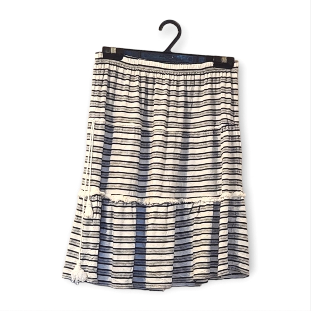 MAX STUDIO STRIPED MINI SKIRT